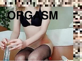 orgasme, vagina-pussy, kurus, muncrat, stocking-stockings, pertama-kali, berambut-pirang, pakaian-jaring-ikan, manis, menjijikkan