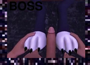 Cum on Feet Loona Does a Footjob White Guy HELLUVA BOSS SFM