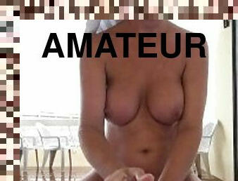 gros-nichons, énorme, orgasme, amateur, milf, jouet, couple, blonde, seins