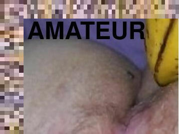 masturbation, amateur, point-de-vue, bizarre-weird, solo, banane