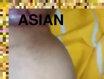 asia, pantat, payudara-besar, orgasme, vagina-pussy, muncrat, amatir, jepang, seorang-diri, basah