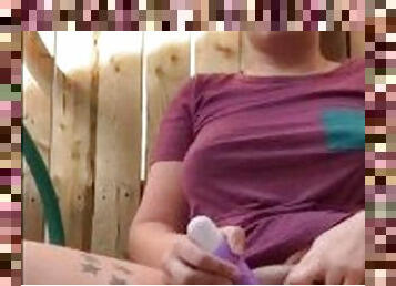 Sexy teen masturbating with dildo and has an insane orgasm