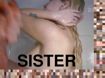 Stepsister loves to tease me in the Shower - Bella Mur Cum Tribute
