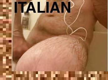 italian Zaddys shower amazing ass play gettintfat col hard for u
