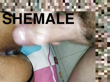 masturbacija, žene-s-penisom, trzanje, kamera, mlijeko, bijeli