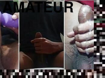 énorme, masturbation, orgasme, amateur, ejaculation-sur-le-corps, compilation, ejaculation