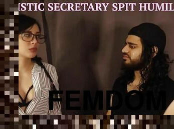 Sadistic Secretary Spit Humiliation - {HD 1080p} (Preview)