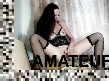 masturbācija-masturbation, vāverīte, amatieris, tūpļa, skaistules, spēļmanta, zeķes, apakšveļa, skaista, dildo