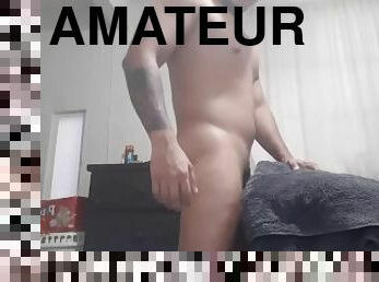 onani, amatør, cumshot, stor-pikk, tenåring, leke, handjob, runking, høyskole, cum