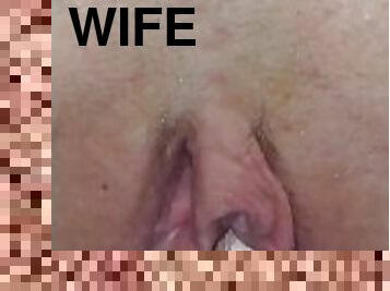 Close up fucking wife's wet pussy, American