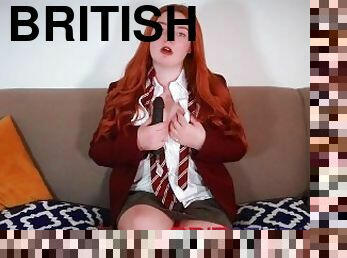 18 Year Old British Redhead Schoolgirl Wants You To Cum