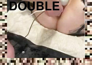 Double vibrator fucks makes me squirt