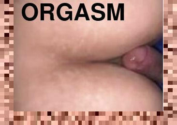Teen Latina orgasm while riding dick