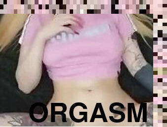 orgasme, amatør, tenåring, leke, høyskole, maskiner, riding, alene