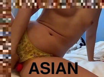 asiatique, masturbation, chatte-pussy, amateur, babes, ados, jouet, solo