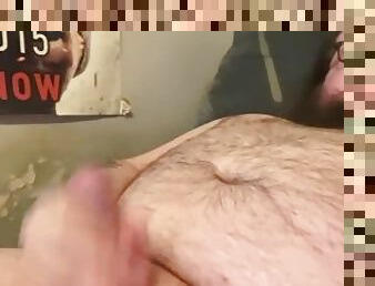 Australian jerking off and cumming then eating my cum