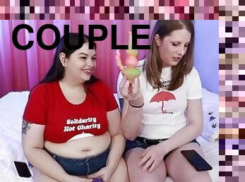 IRL Couple Reviews 420 Theme Dildos by Velvet Alley - Sydney Screams & Cassie Cummings