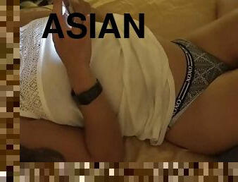 アジアの, ベイブ, ザーメン, ハードコア, 自家製, bbwビッグ美しい女性, pov, パンティー, 精液, ファック