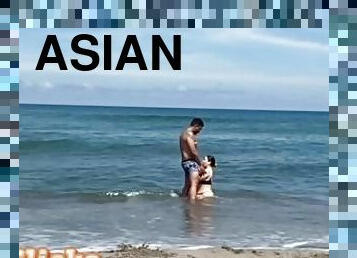 asiatiche, tettone, pompini, spiaggia, filippine