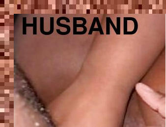 HUSBAND FUCKING THIS WET PINK PUSSY