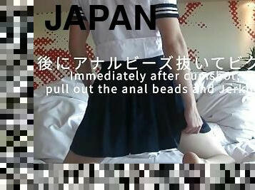 orgasme, amateur, ejaculation-sur-le-corps, japonais, solo