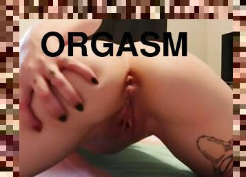 klit, onani, orgasme, fisse-pussy, sprøjte, amatør, anal, fingering, lille, solo