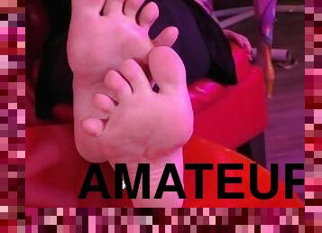 amateur, milf, pieds, sale, fétiche, solo, maîtresse, humide, jambes, taquinerie