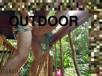 pantat, payudara-besar, posisi-seks-doggy-style, di-tempat-terbuka, umum, vagina-pussy, amatir, creampie-ejakulasi-di-dalam-vagina-atau-anus-dan-keluarnya-tetesan-sperma, gemuk, sperma