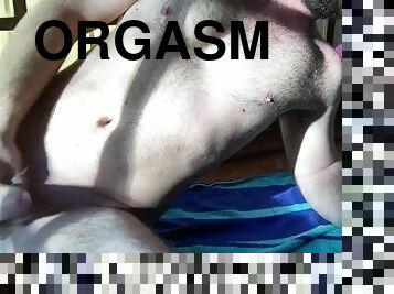 mastubasi, orgasme, amatir, cumshot-keluarnya-sperma, penis-besar, sperma, teransang, seorang-diri, dicukur, orang-yang-suka-memperlihatkan-keahliannya