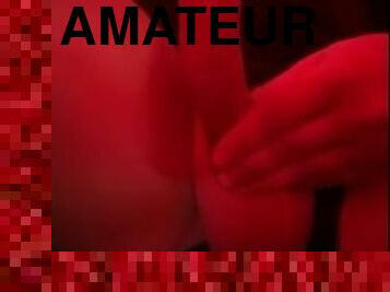 masturbation, monstre, amateur, ejaculation-sur-le-corps, belle, solo