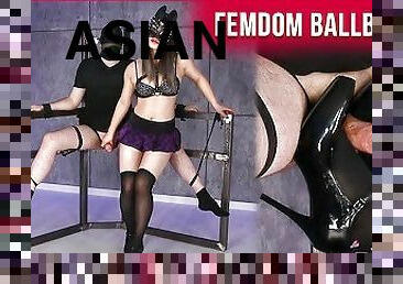 asiático, orgasmo, paja, sadomasoquismo, esclava, atada, corrida, bondage, amante, leche