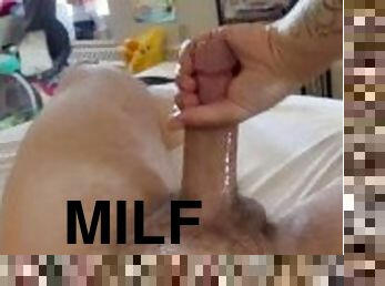 Milf Gives Oily Handjob to BF