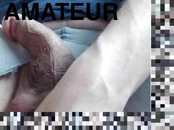 poilue, masturbation, amateur, anal, ejaculation-sur-le-corps, gay, ejaculation, gode, solo, en-nylon