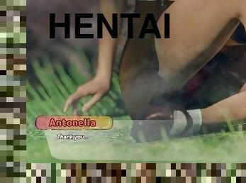 recopilación, pies, anime, hentai