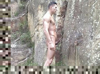 baignade, pisser, public, ejaculation, douche, massive, humide