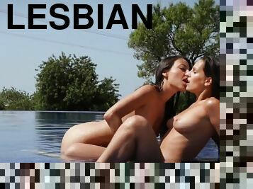 pantat, payudara-besar, puting-payudara, orgasme, vagina-pussy, lesbian-lesbian, remaja, permainan-jari, berciuman, teransang