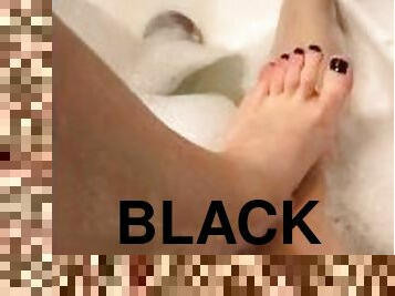 amateur, ados, black, pieds, mignonne, fétiche, femme-dominatrice, jambes