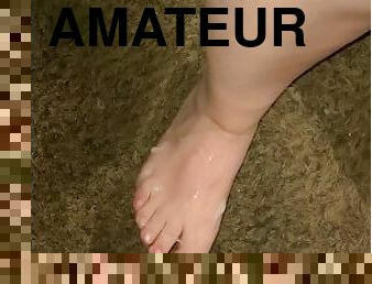 amatör, cumshot, latinska, bbw, fötter, slyna, pov, sprut, fetisch, footrunk