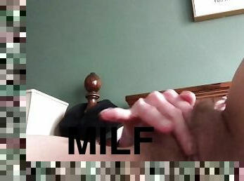 Super quick and quiet MILF clit orgasm