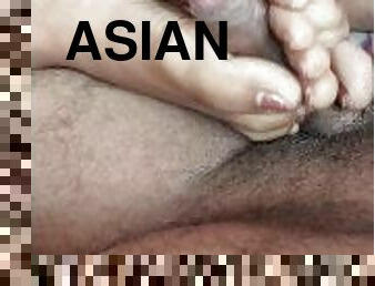asiático, amateur, esclava, pies, mona, fetichista, cornudo, amante, con-los-pies, dominación-femenina