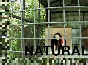 Shalina Devine and Mugur - Euro Brunette, Petite Natural Pussy Creampie Fuck Outdoor Teaser#1