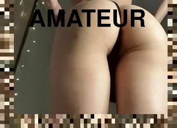 amateur, point-de-vue, culotte, bout-a-bout, solo, rasé, trou-du-cul, string