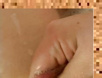 Milky titties enjoying Bath Time!