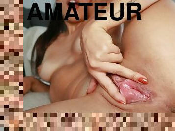 masturbation, chatte-pussy, amateur, ados, secousses, natte, ejaculation, coquine, fétiche, trou-du-cul