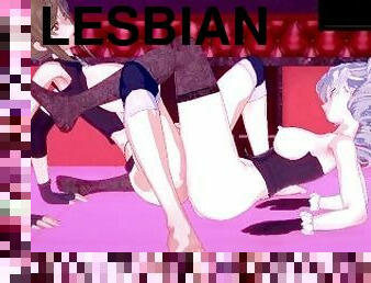 isot-tissit, orgasmi, typykät, lesbo-lesbian, teini, sormettaminen, anime, hentai, 3d, rinnat