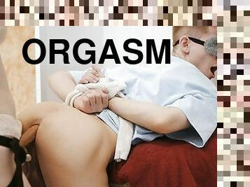 orgasmo, arnés, anal, esclava, corrida, follando-fucking, consolador, amante, virgen, dominación