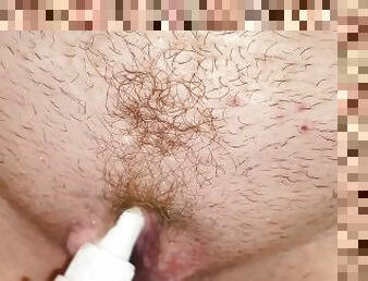 clitoris, paroasa, masturbare-masturbation, orgasm, pasarica, amatori, jucarie, bbw, solo, atata
