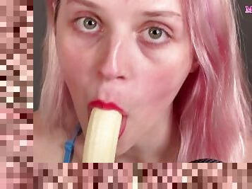 ASMR- GFE with Banana Sucking