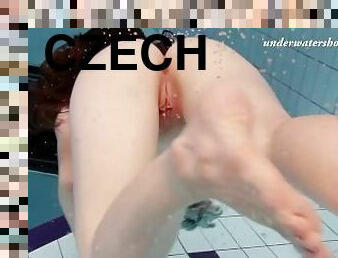 arsch, groß-titten, muschi, babe, junge, pornsterne, schwimmbad, fest-tight, rauchen, czech