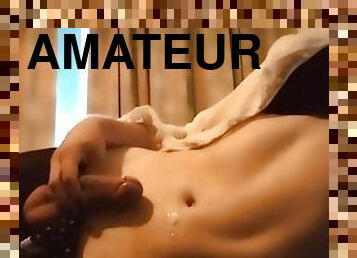 masturbation, amateur, ejaculation-sur-le-corps, ados, gay, ejaculation, solo, néerlandais, minet